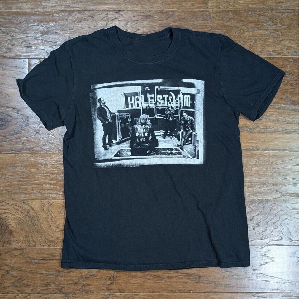 Halestorm 2015 Tour Band Short Sleeve Black All Size Shirt Unisex T-Shirt XXXXL