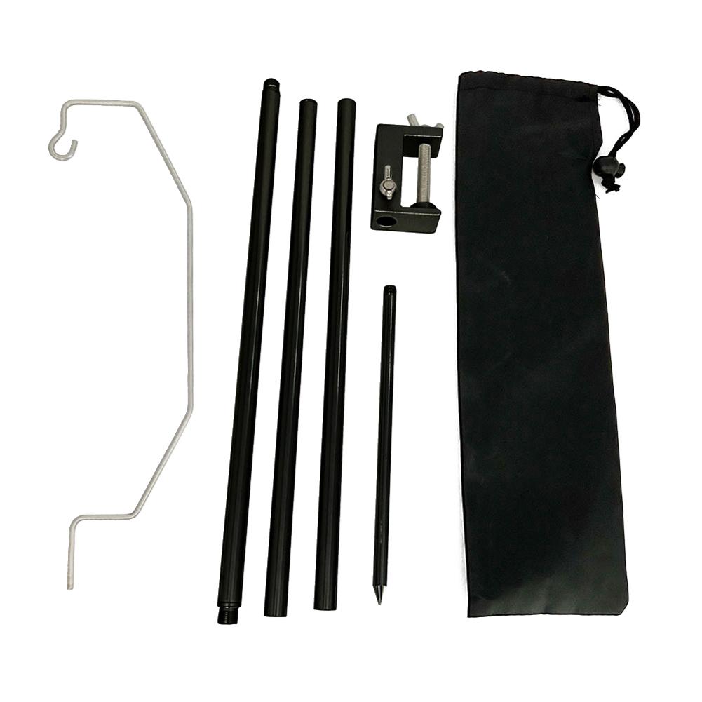 

Portable Camping Light Fixing Stand Holder Aluminum Alloy Hanging Light Pole Ground/Desktop Mount for Camping Fishing Picnic BBQ