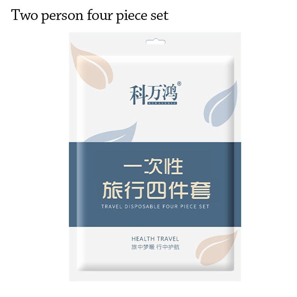 3 / 4-Piece Disposable Bed Sheet Dirty Proof Non-Woven Sleeping Bag Quilt Cover Bedding Set Thickened Duvet Cover Pillowcase