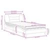 VidaXL Lit avec matelas blanc 100x200 cm similicuir 3208704