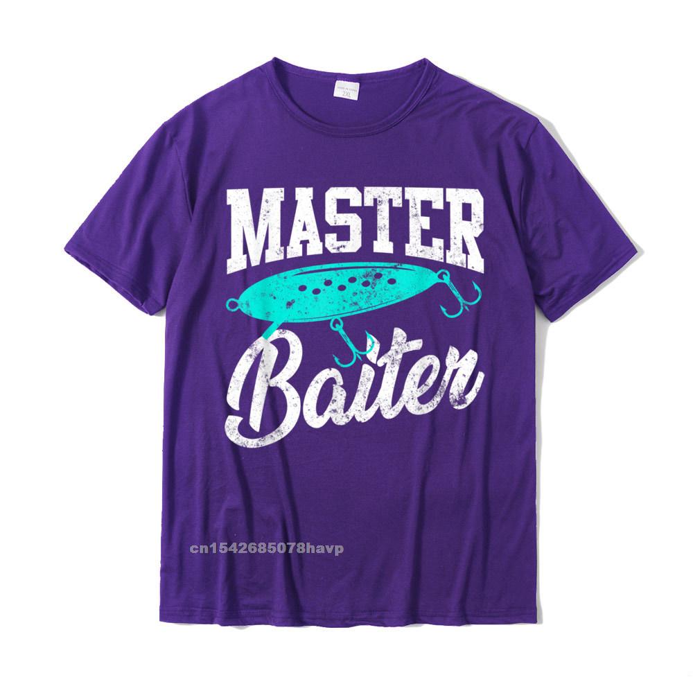 Funny FisherUnisex Gifts Adult Humor Fishing Tees Master Baiter TShirt Custom T Shirt For Unisex Cotton Tshirts Family Classic