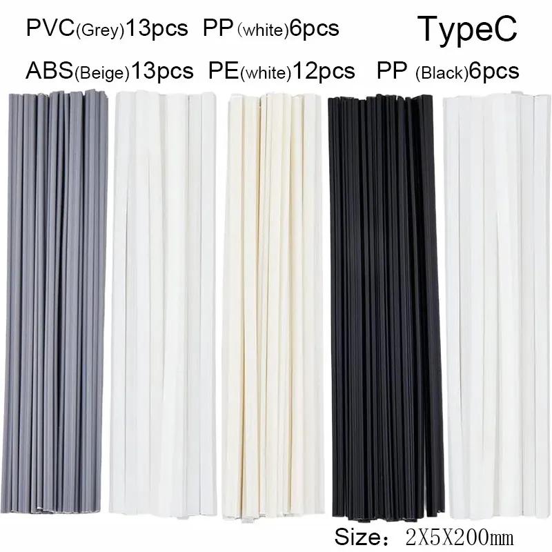 25/50Pcs Plastic Welding Rods 2x5x200mm PP/PE/PVC/ABS Polypropylene Welding Sticks Car Bumper Repair Tools For Plastic Welder