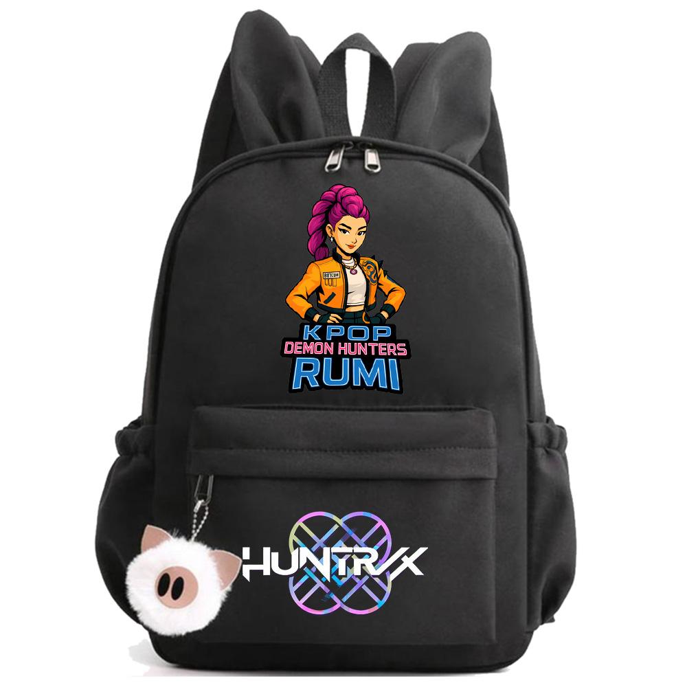 Anime K-Pop Printed Waterproof Backpack Student Teenager Bookbag for Boy Girl Bookbag Schoolbag Women Large Capacity Travel Bag Kid Gift Mochila