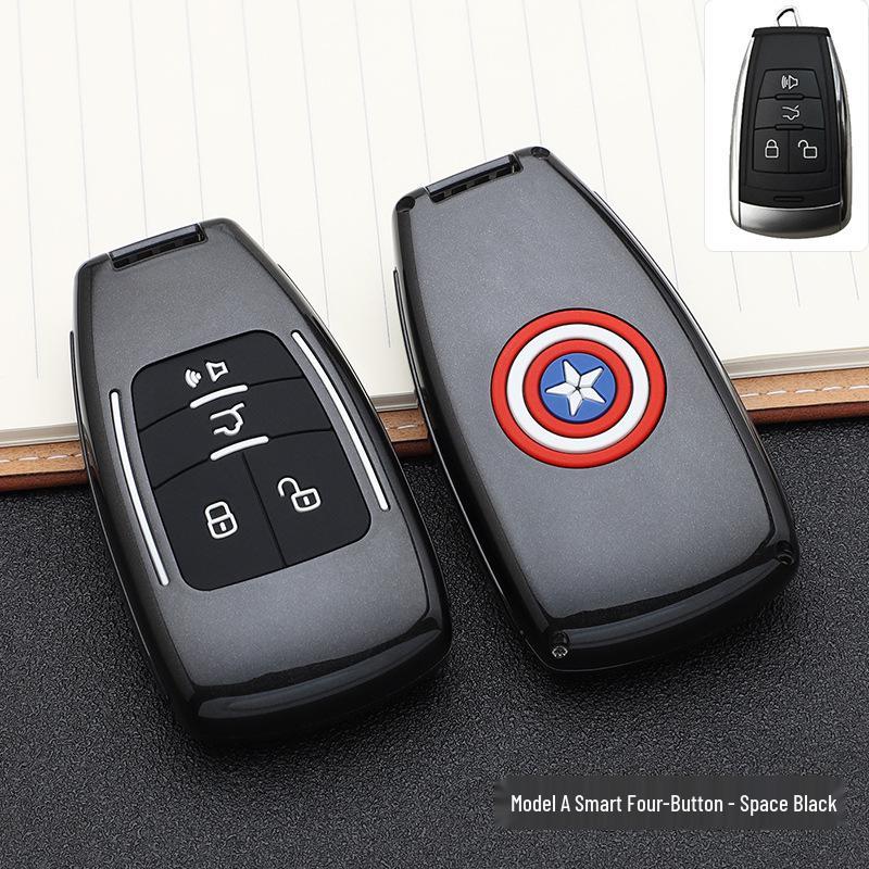 

BAIC-Marvel Car Key Cover: Stylish & Personalized Remote Shell with Buckle