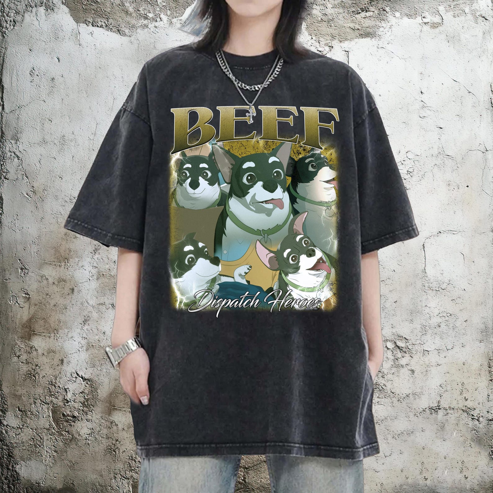 Beef Dispatch Game Vintage 90s Graphic Style T-Shirt, Superhero Game Video, Gifts For Gamer S