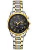 Yalalusi Luxury Gold Shell Roman Scale Multi-Function Men'S Watch, Three-Eye Chronograph Waterproof Business Watch