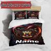 3pcs Duvet Cover Set (1*Duvet Cover + 2*Pillowcase, Without Core), Custom Name Go Ahead Eagles Pattern Bedding Set, Home Bedroom Decor Gift