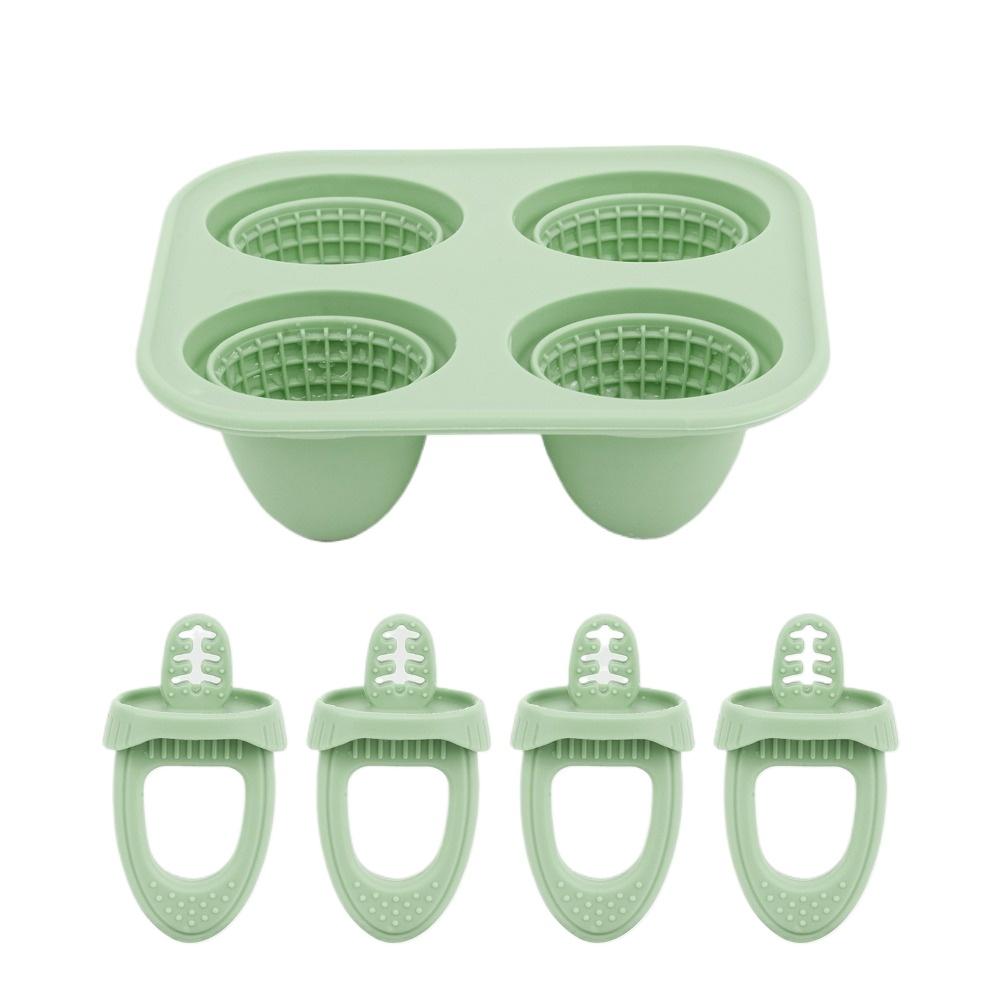 Children's Cheese and Cheese Stick Mold Ice Cream Homemade Special Molds Large Food-grade Silicone with Lid Baby Popsicles Mould