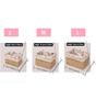 Storage Baskets Set of 3,Decorative Paper Rope Woven storage Baskets with Liner,Rectangular Storage Bins Container for Makeup Be