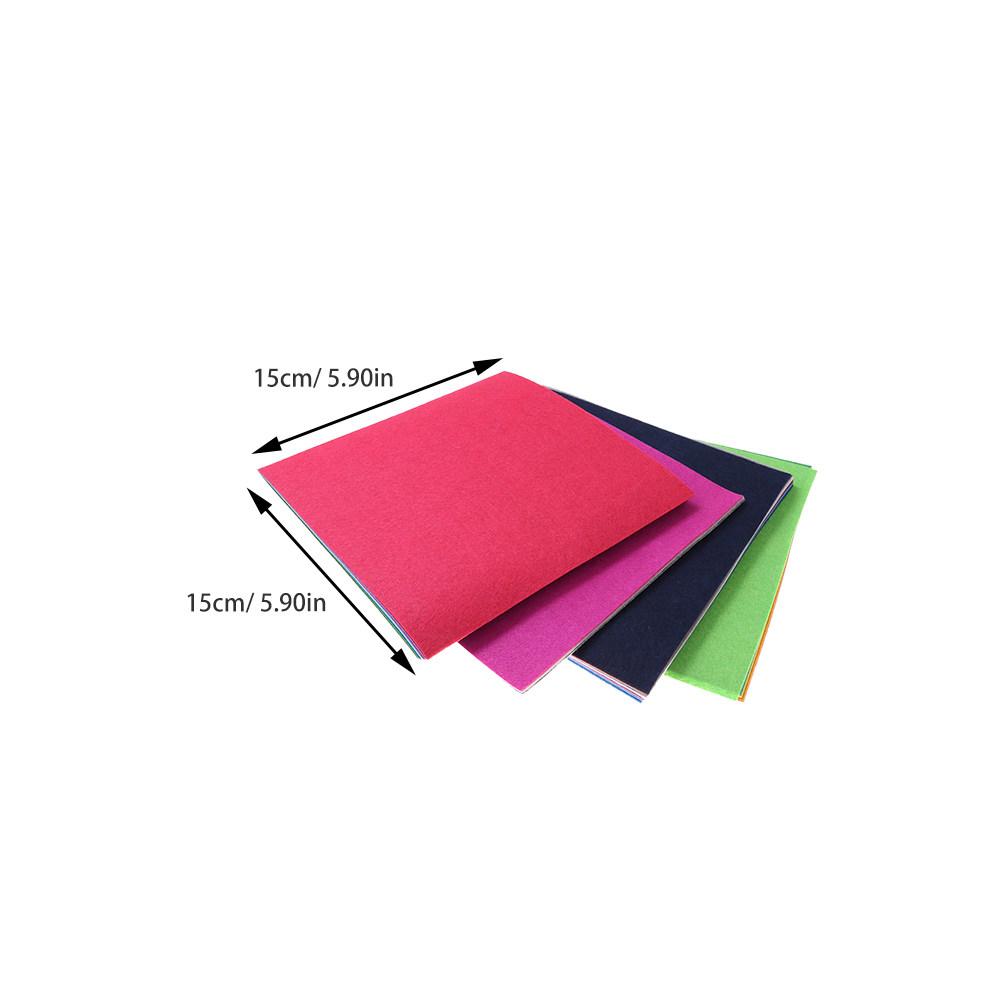 40Pcs 10x15cm Multicolor Nonwoven Fabric Sheets Premium Craft Felt Material for DIY Sewing Drawing Painting Cutting Gluing