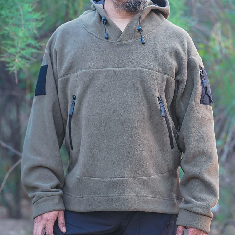 

Forbear Outdoor Heavy Fleece Clothes Men s Clothing Hooded Warm Top Outerwear M зелёный