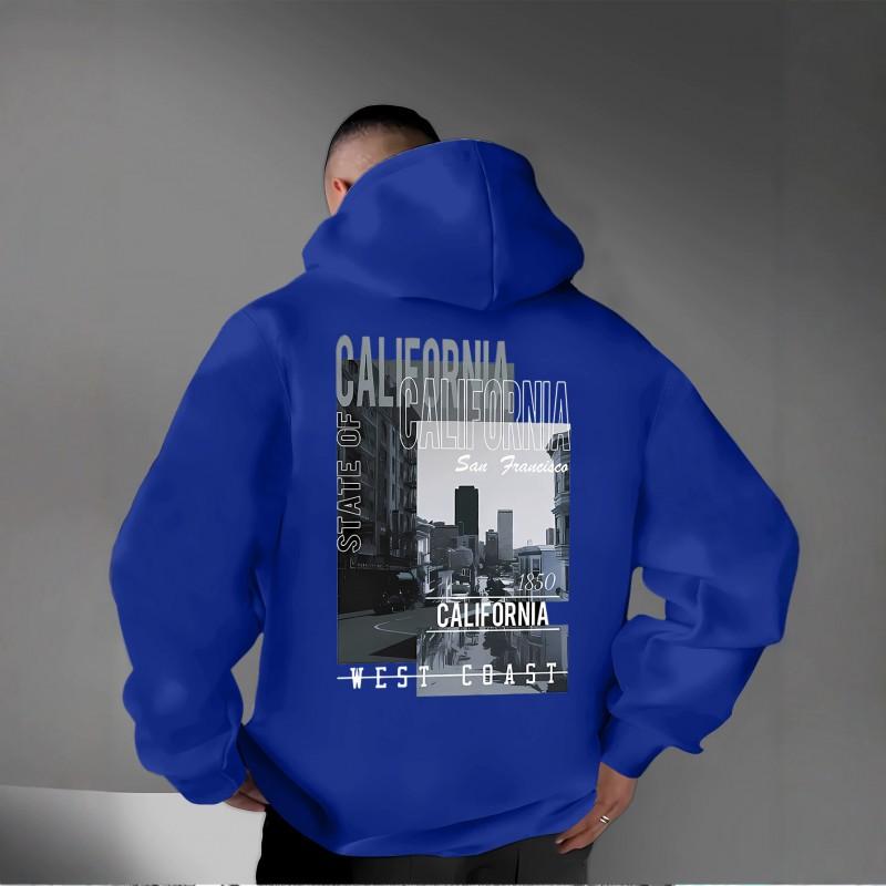 Unisex Oversized Hooded Sweatshirt With Bold Back Print Urban Streetwear Winter Casual Top
