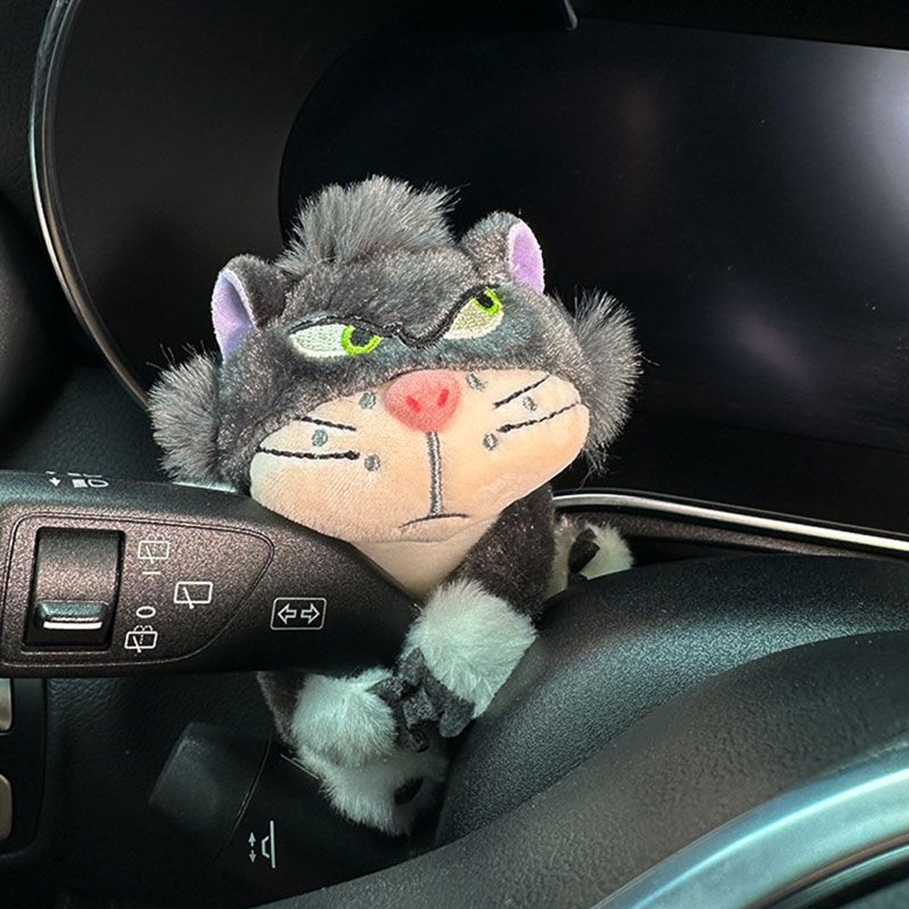 Cute Car Windshield Wiper Decorations Interior Plush Cat Doll Creative Gift Shoulder Pads Car Interior Decoration Accessories