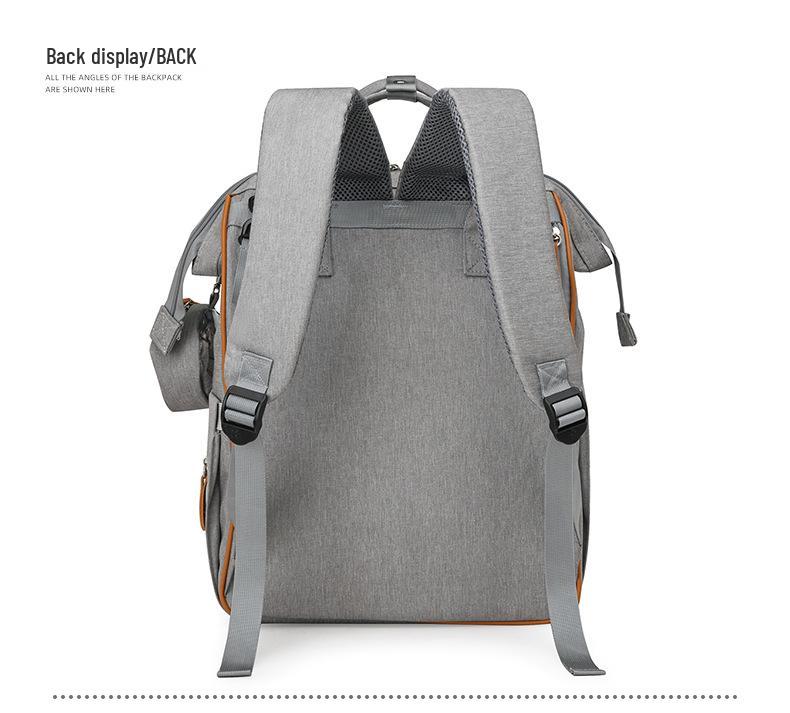 2024 High-End Winter Mommy Backpack: Wet & Dry Separation, Large Capacity, Double Shoulder, Perfect for Outings with Baby.