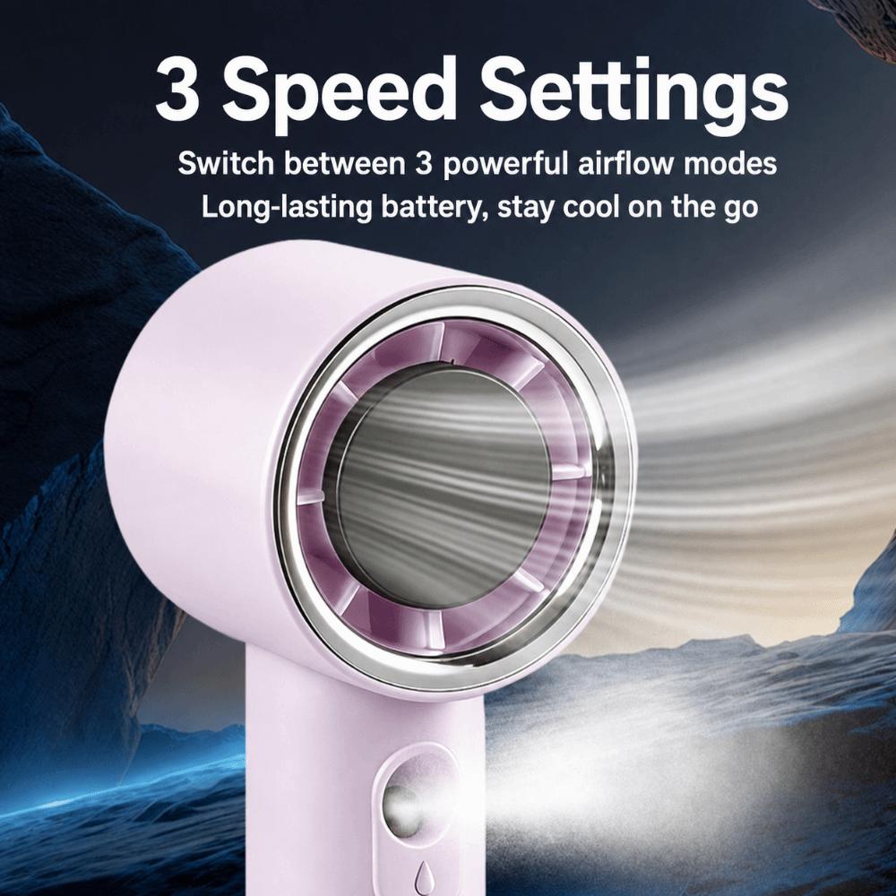 With Water Spray Misting Handheld Fan 3 Speed High-Speed Desktop Charging Fan  Summer Outdoor