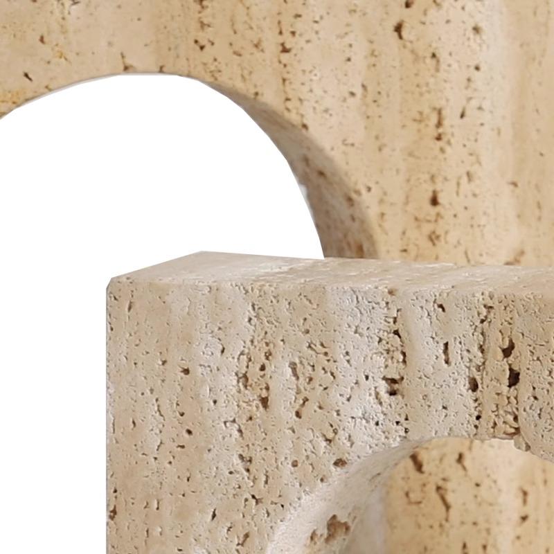 Natural Stone Geometry Ornaments Modern Crafts Desk Decoration Creative Arch Shaped Artwork Stone Statue Room Aesthetics Decor