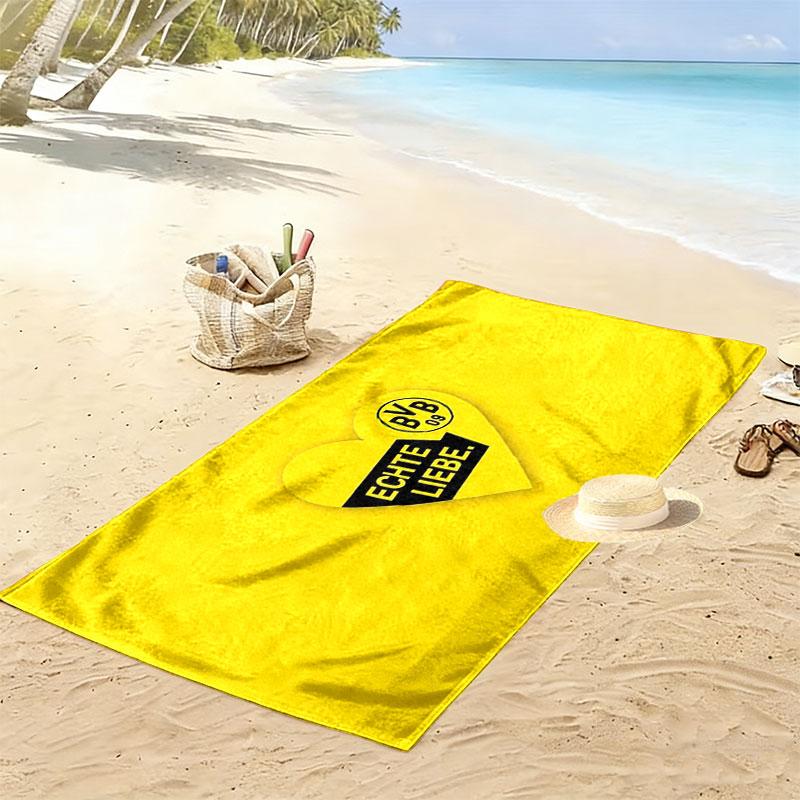 BVB Print Beach Towel, Large Soft Quick Dry Towel for Beach Camping Swimming