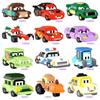 Cars Building Blocks Lightning McQueen Jackson Storm Cartoon Character Toys Sally Carrera Lega For Children Birthday Gifts