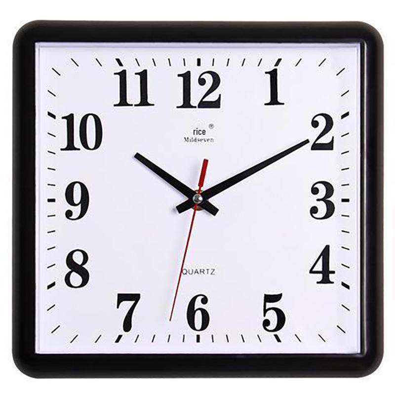 Silent Square Quartz Wall Clock with Perpetual Calendar - Creative, Fashionable Art Design for Living Room
