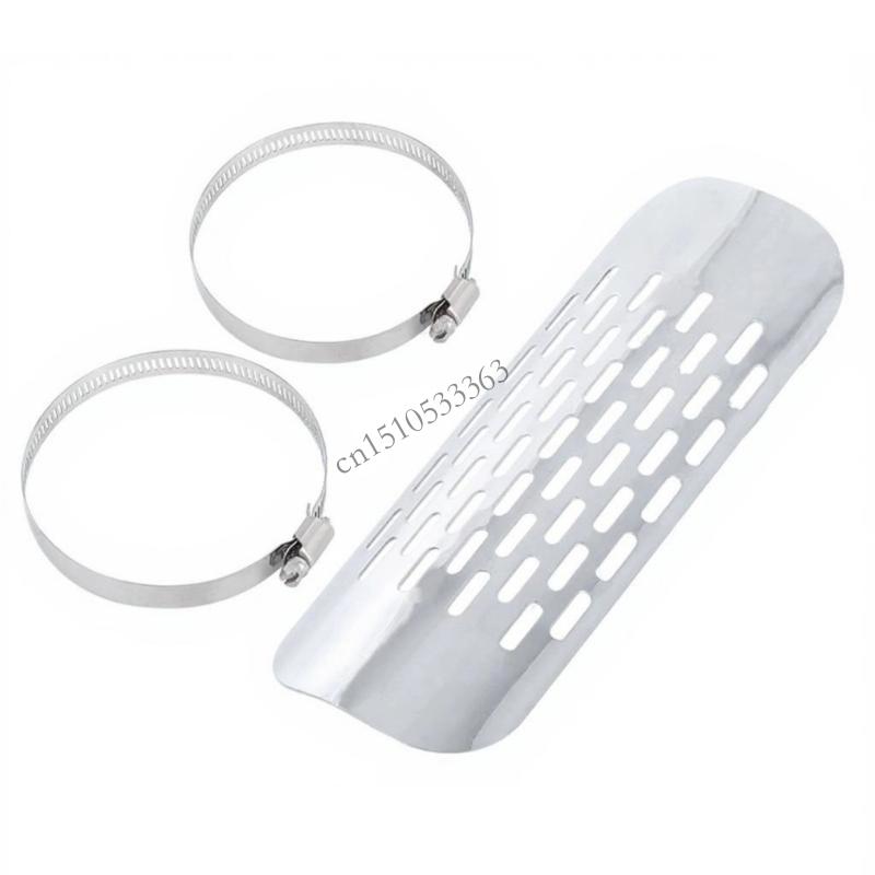 Motorcycle Exhaust Pipe Protectors Heat Cover Guards Antiscalding Cover For Most Motorcycle Model 090E