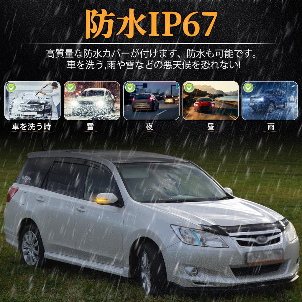 POPMOTORZ Subaru LED Flowing Door Mirror Forester SH Rear Legacy BLBP Rear BMBR Front Door Side Mirror Flowing LED Turn Signal Side Sequential