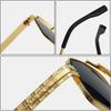 Luxury Designer Sunglasses Gold Square Vintage Punk Shades for Men Women Fashion Brand Outdoor Travel Party Glasses