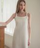 HARDCORE HAPPINESS Basic Slit Long Dress_White