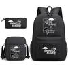 School Season Theumbrellaacademy School Bag 3-Piece Pencil Case + Shoulder Bag + Backpack