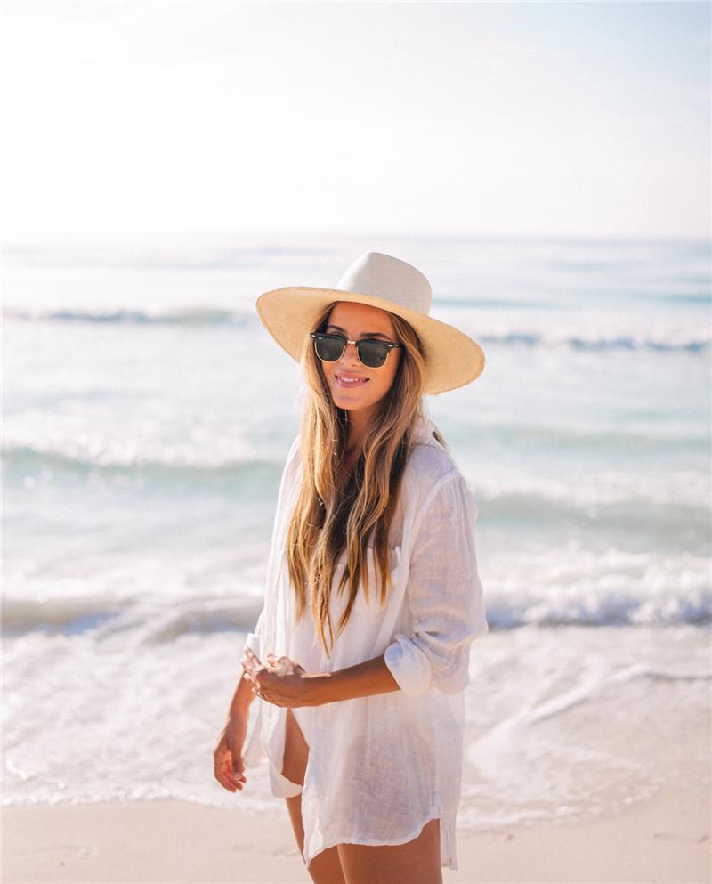 Chic Beach Cover-up: European & American Style Vacation Cardigan - 8 Colors