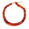Eetit Fashion Handmade Jewelry Resin Beads Chain Statement Necklace for Women Stainless Steel Waterproof Jewelry 2025 Trendy