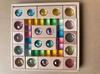 Kids Lucite Cube AcryllicCrylick Stacking Window Blocks Color Street Gems Stone  Montessori Toys
