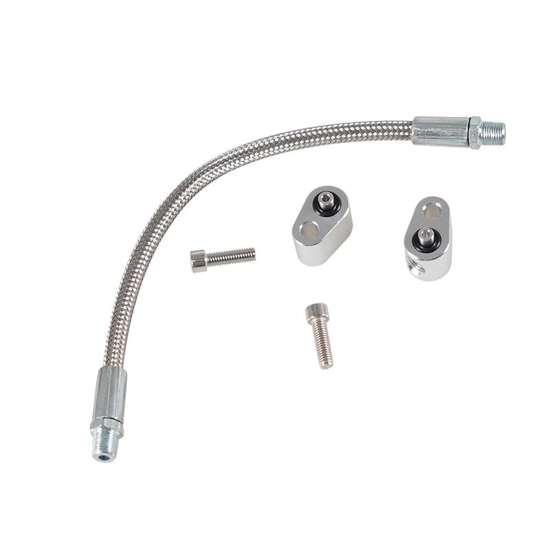 Coolant Crossover Steam Tube LS Engine 3-Bolt DBC DBW Gen 3 Throttle Body Bypass Steel Braided Hose Kit LSX LS1 LM7 551694H
