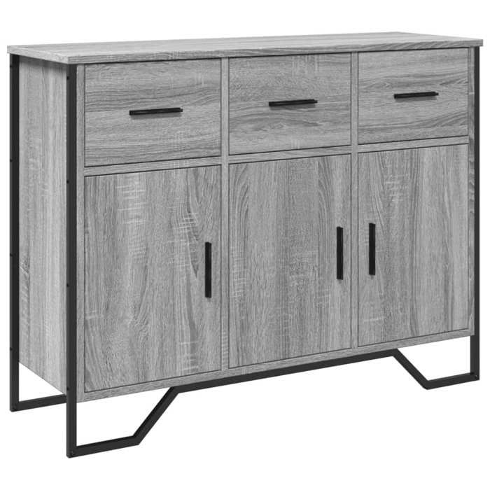 VidaXL Buffet Sonoma Grey 97x32.5x74.5 Cm Engineered Wood 848562