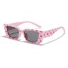 Narrow Frame Square Glasses Millennial Spice Girl Style Sunglasses Female Ins Personality Butterfly Pattern Sunglasses Male