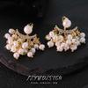 Two-Way Natural Freshwater Pearl Earrings Handcrafted Design High-Quality Earrings Gift for Wife Girlfriend GE1527A