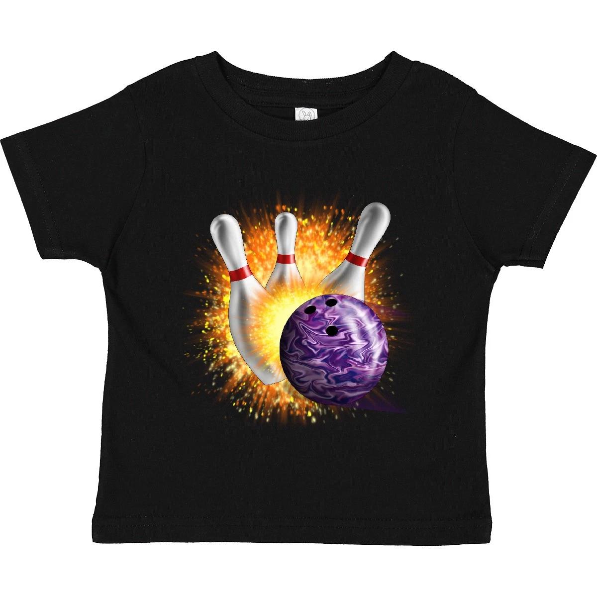 Inktastic Bowling Strike Toddler T-Shirt Team Ball Pins Child Preschooler Kid 120