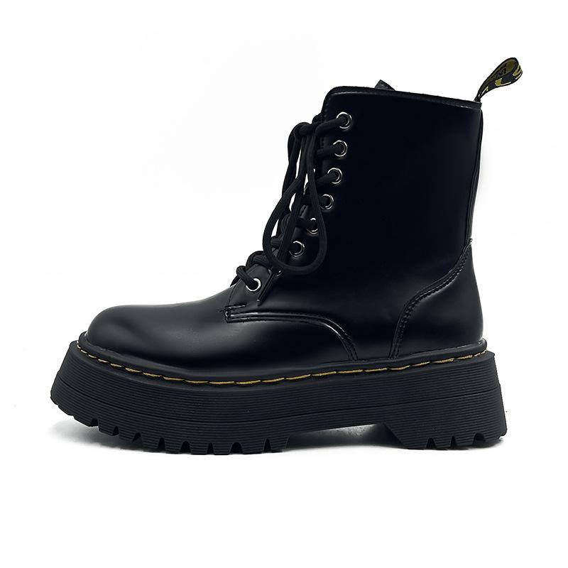 Platform Martin boots 2025 new spring and autumn single boots British style. Women's Martin boots
