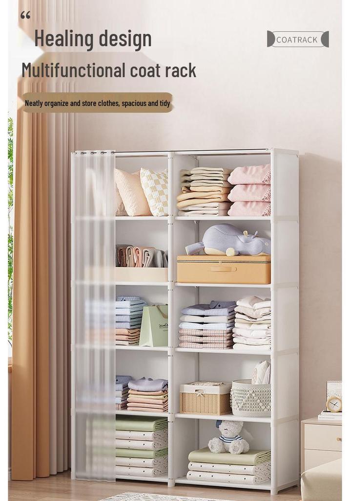 Simple Multi-layer Floor-standing Bookshelf: Narrow Corner Storage Rack for Living Room