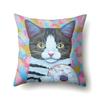 Taie D'oreiller De Canapé Chat Mignon, Coussin Imprimé Animal Pour Animaux De Compagnie, Taie D'oreiller Décorative Pour La Maison