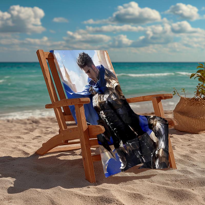 Ultra-Soft Beach Towel with League of Legends Theme,Ideal for Pool - Camping, Diving - Perfect Travel Essential, Vibrant Beach Towel.