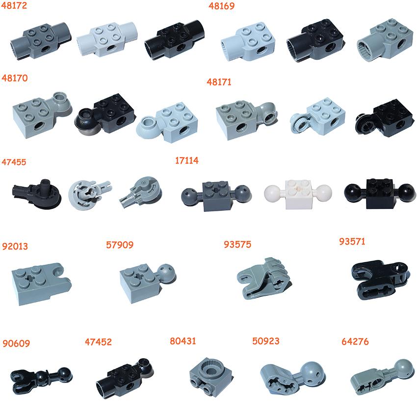Rotating Joint Connector Ball Bolt and Socket Joint Technical Part MOC High-tech Building Blocks Bricks 48171 57909 92013 93571