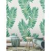 Vinyl Self Adhesive Contact Paper Tropical Palm Peel and Stick Wallpaper Removable Green White Walpaper for Kidroom Home Decor