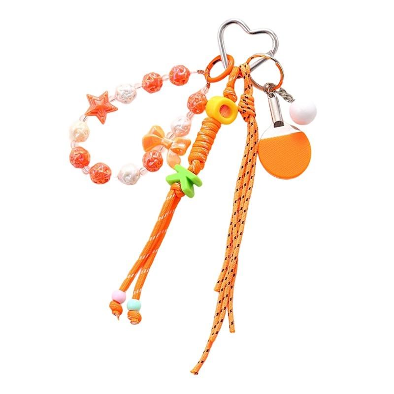 Table Tennis Racket Rope Pendant Decorative Hanging Chain Braided Rope Ornament Fashion Pendant Gift for Friend