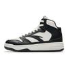 Anta Street Warrior 3 Synthetic Leather Non-Slip Wear-Resistant Casual High-Top Skate Shoes Men Sneakers Ivory-White Basic-Black 912548087-2
