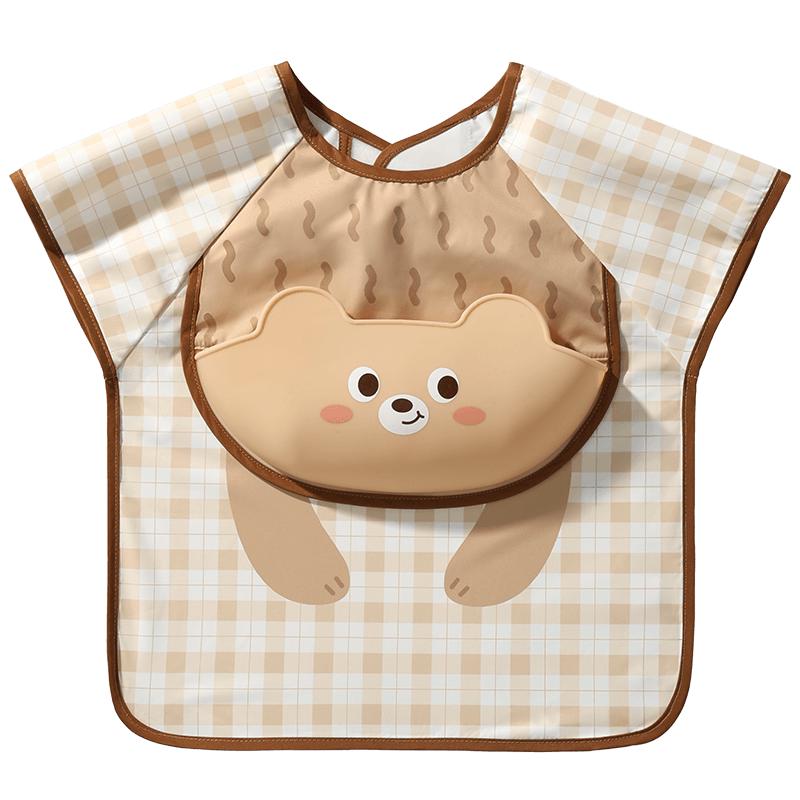 Baby Waterproof Sleeveless Feeding Bib M