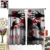 Horror Blood Splatter Hand Curtain Gothic Spooky Scary Halloween Window Decor Drapes Costume Party Home Movie Theme Art