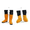 Industrial Leather Boot Covers for Welding Glass Making Heat Protective Shoe Protectors Wear Resistant Leg Guards Gaiter