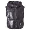 Embroidered Point Duck Down Hooded Vest Bapdf6561