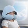Slow Rebound U-Shaped Neck Pillow Foldable Design Ice Silk Neck Rest Cushion  Long Flights