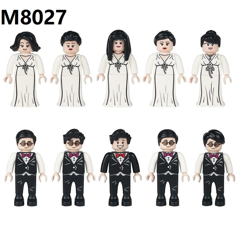 Doctors Nurses Patient City Police MOC 4.5cm People SWAT Building Blocks Figures Bricks Mini Toys for Boys Gift Toys No Playmobi